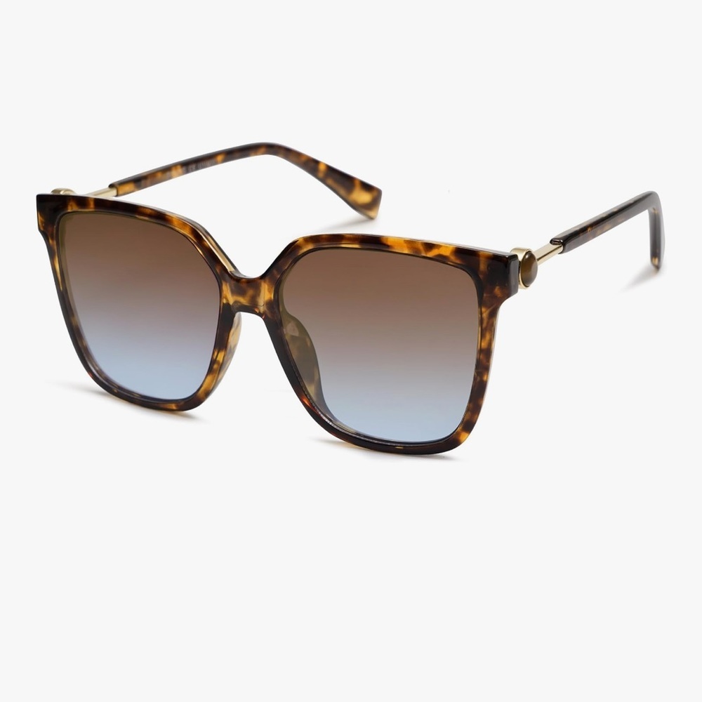 Tortoise Shell Square Sunglasses NWT - image 1